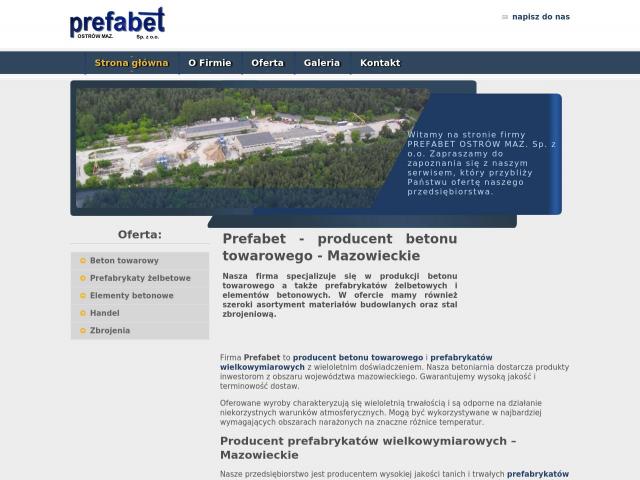 Zobacz "PREFABET OSTRÓW MAZ." Sp z.o.o.