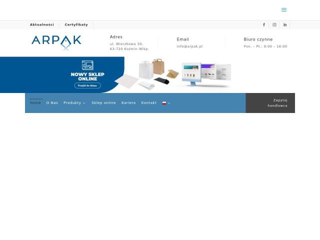 Zobacz ARPAK Sp. z o. o.