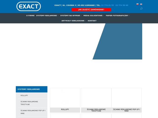 Zobacz EXACT Company Systemy reklamowe